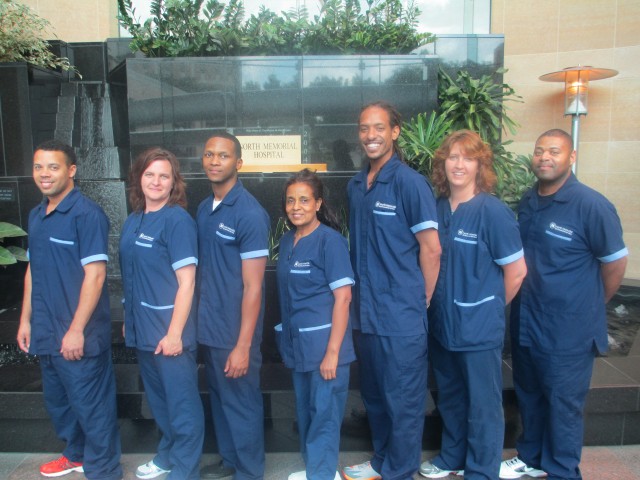 North Memorial Environmental Services Team - nursing uniforms outfitted by Uniform Advantage